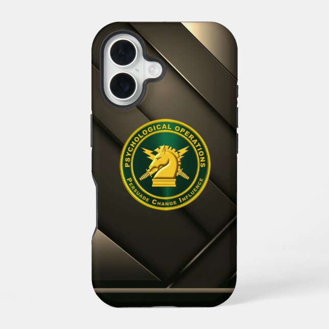PSYOPS Psychological Operations  iPhone 16 Case (Back)