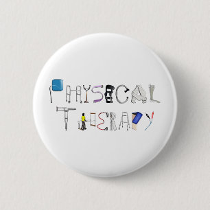 PT at Work 2 Inch Round Button