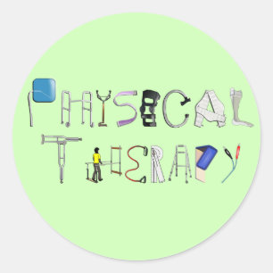 PT at Work Classic Round Sticker