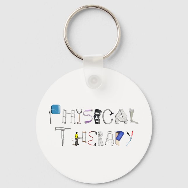 PT at Work Keychain (Front)