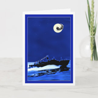 PT Boat ChristmasCard 4 Holiday Card