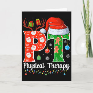 Pt Christmas Physical Therapy Christmas Pt Xmas  Card