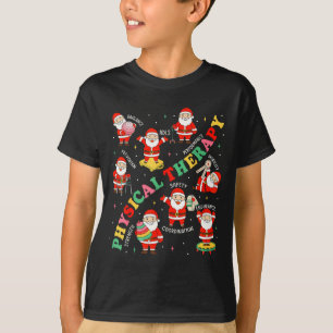 Pt Christmas Physical Therapy Santa Therast Xmas P T-Shirt