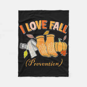 Pt Nurse Fall I Love Fall Prevention Fall Physical Fleece Blanket
