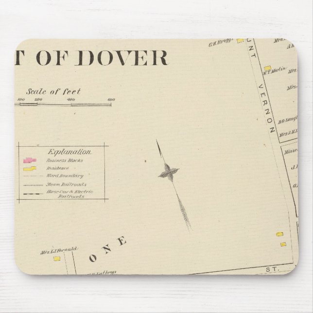 Pt of Dover Ward 1 Mouse Pad (Front)