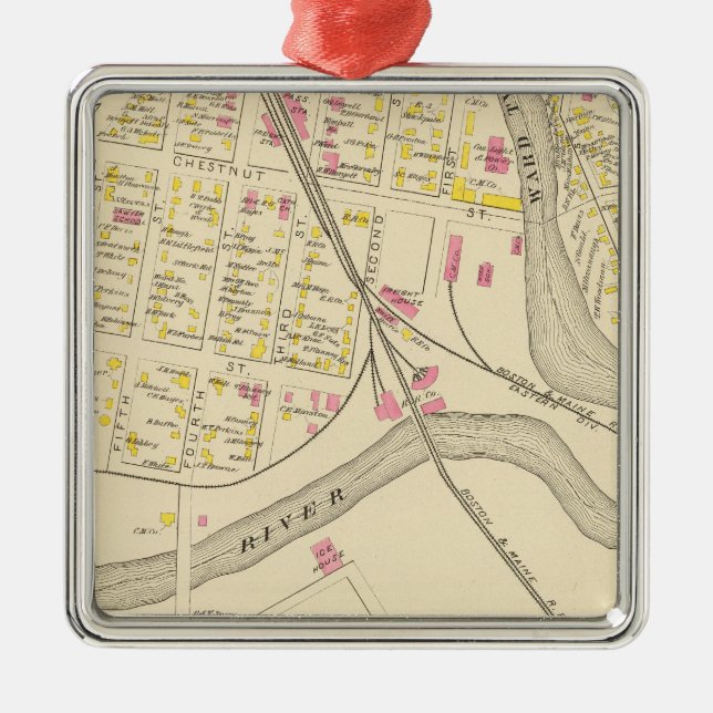 Pt of Dover Ward 2-3 Metal Ornament (Front)