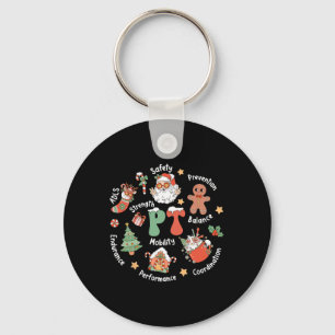 Pt Physical Therapy Santa Squad Christmas Physical Keychain