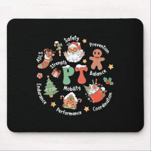Pt Physical Therapy Santa Squad Christmas Physical Mouse Pad