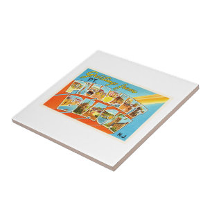 Pt Pleasant Beach New Jersey NJ Vintage Postcard- Tile