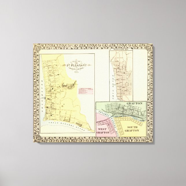 Pt Pleasant, West Virginia Canvas Print (Front)