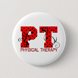 pt red black polka dots 2 inch round button