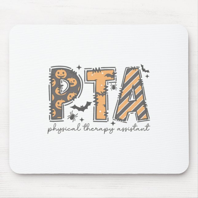 Pta Halloween Physical Therapy Istant Spooky Autum Mouse Pad (Front)