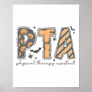 Pta Halloween Physical Therapy Istant Spooky Autum Poster