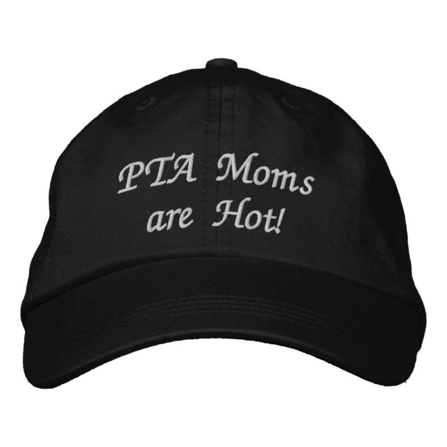 PTA Moms are Hot! Embroidered Hat (Front)
