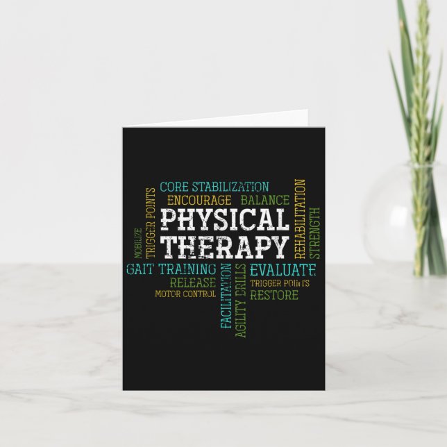 Pta Physical Motivational Therapy Gift Physical Th Card (Front)