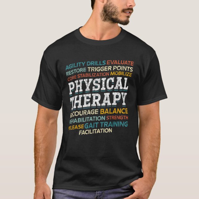 Pta Physical Therapist Physiotherapy Physical Ther T-Shirt (Front)