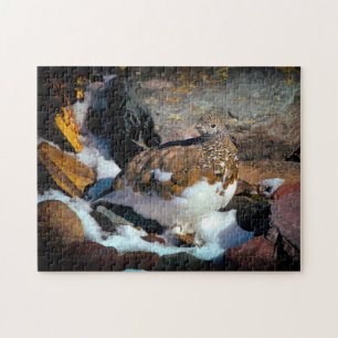 Ptarmigan Bird Montana. Jigsaw Puzzle
