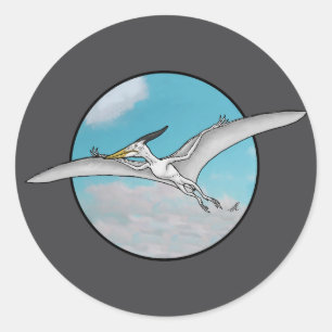 Pteranodon Classic Round Sticker