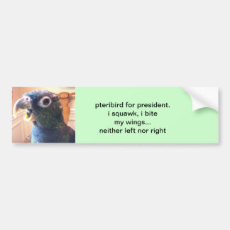 pteribird for president bumper sticker