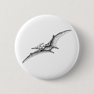 Pterodactyl 2 Inch Round Button