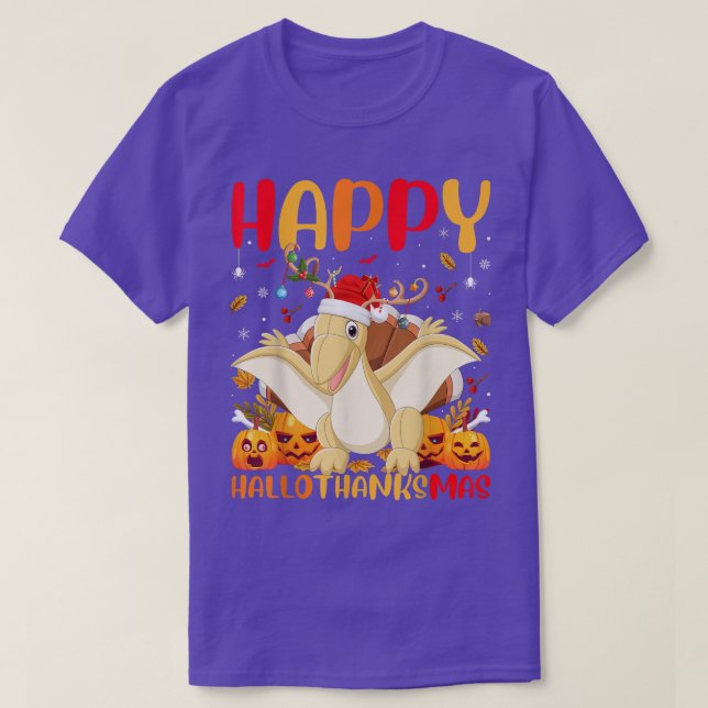 Pterodactyl Animal Lover Happy Pterodactyl HelloTh T-Shirt (Design Front)