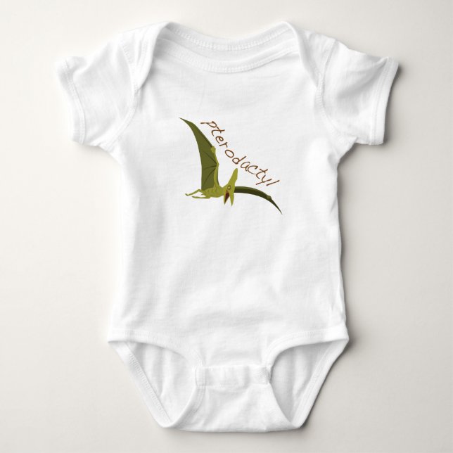Pterodactyl Baby Bodysuit (Front)