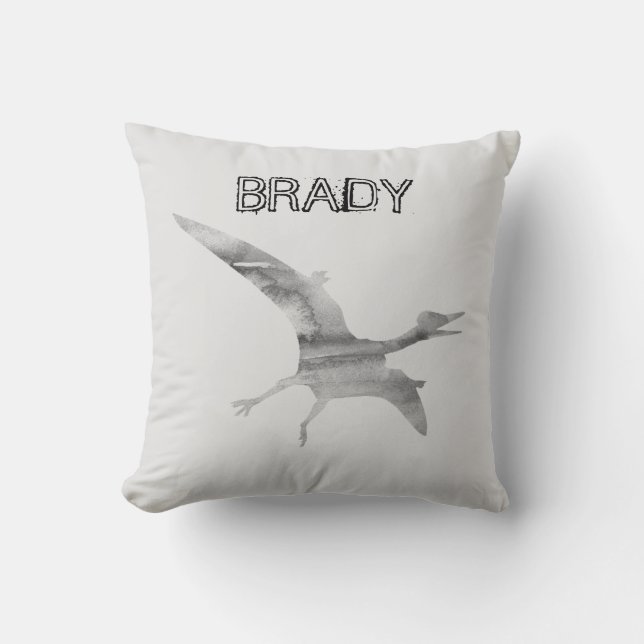 Pterodactyl Dinosaure Nom personnalisé Oreiller (Recto)