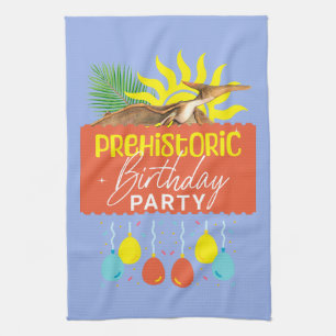 Pterodactyl Prehistoric Birthday Party Kitchen Towel