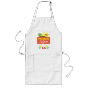 Pterodactyl Prehistoric Birthday Party Long Apron