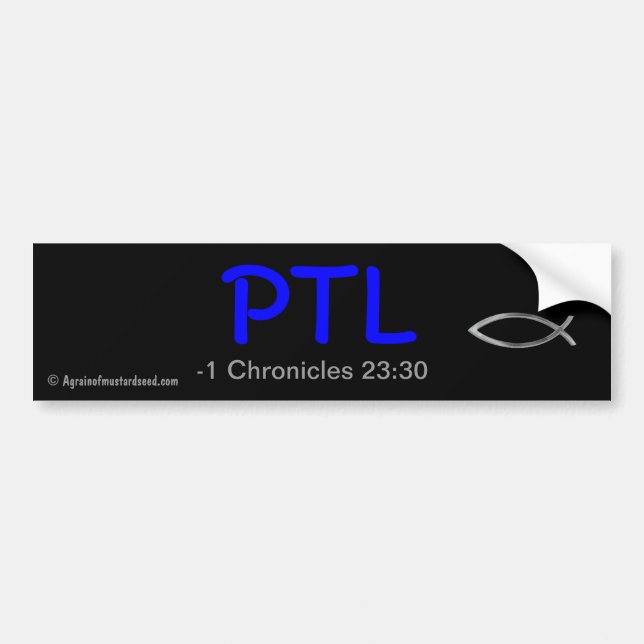 PTL BUMPER STICKER (Front)