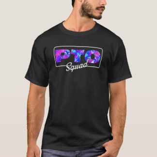PTO Squad Colourful Back To School Appreciation Fi T-Shirt