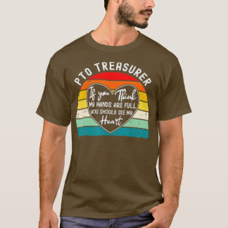 PTO Treasurer Appreciation School Parent Volunteer T-Shirt