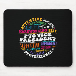 Pto Vice President Back To School Matching Parent Mouse Pad