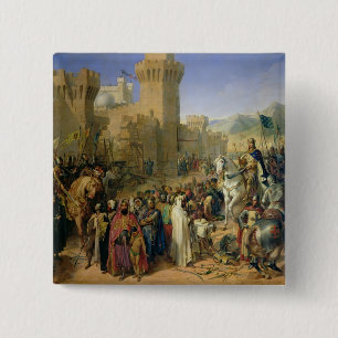 Ptolemais given to Philip Augustus 2 Inch Square Button