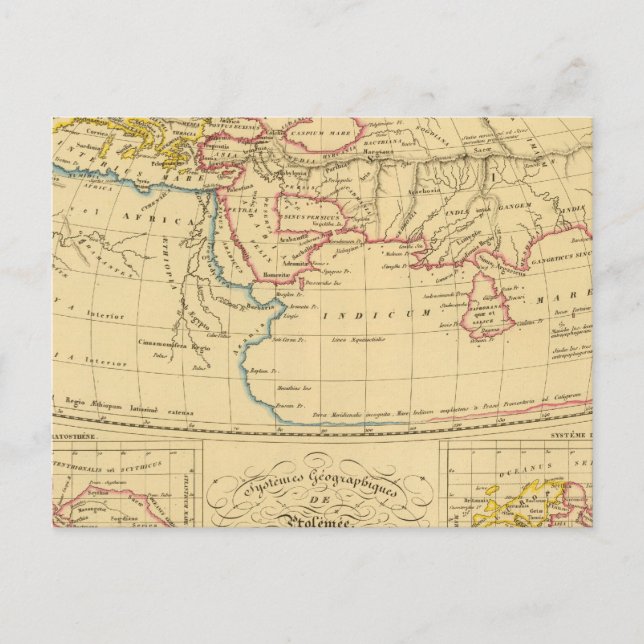 Ptolemy's Geography Postcard (Front)