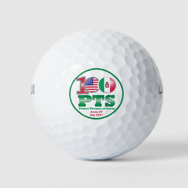 PTS 100th Anniversary Golf Ball (Front)