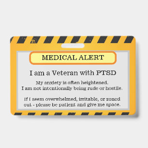 PTSD Alert Badge