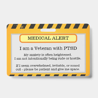PTSD Alert Badge
