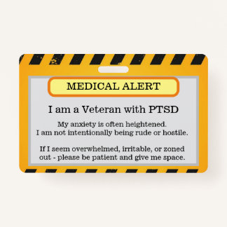 PTSD Alert Badge