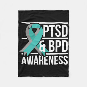Ptsd And Bpd Awareness Fleece Blanket
