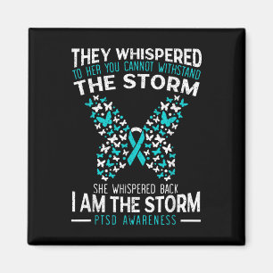 Ptsd Awareness Butterfly Posttraumatic Stress Diso Magnet