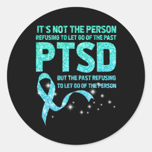 Ptsd Awareness Month Let Go Support Veterans Menta Classic Round Sticker