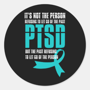 Ptsd Awareness Month Let Go Support Veterans Menta Classic Round Sticker