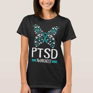 Ptsd Awareness Post Traumatic Stress Disorder Ribb T-Shirt
