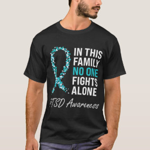 PTSD Awareness Teal Ribbon T-Shirt