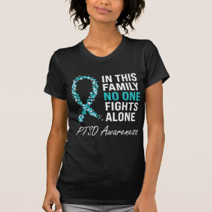 PTSD Awareness Teal Ribbon T-Shirt