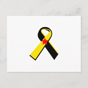 PTSD MILITARY RIBBON POSTCARD