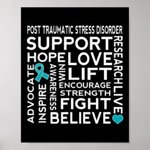 Ptsd Post Traumatic Stress Disorder Awareness 2 Poster