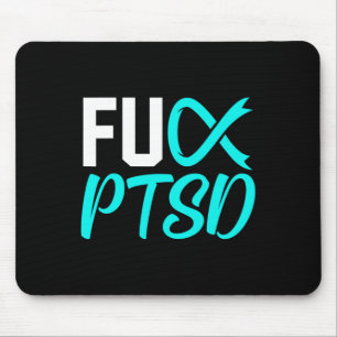 Ptsd Post Traumatic Stress Disorder Awareness Ribb Mouse Pad