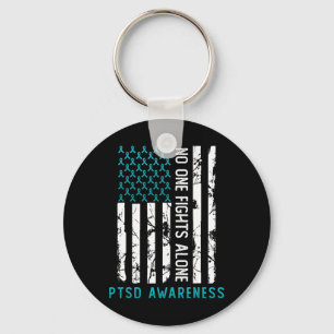 Ptsd Post Traumatic Stress Disorder Awareness Supp Keychain